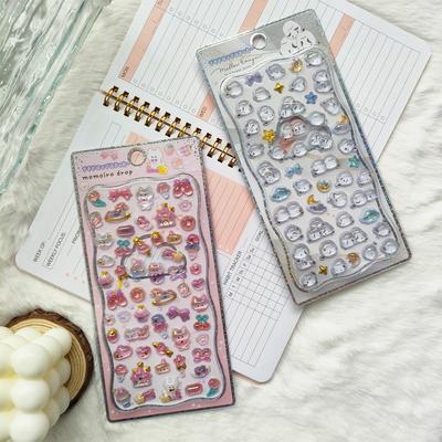 Hot Latest Relief Animal 3D Crystal Stickers DIY Crafts PVC Cartoon Animal Stickers Decorative Phone Stickers Ideal for Children and Perfect for