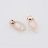 Trend Wire Mesh Droplets Rhinestone Drop Earrings for Women Exquisite Geometry Gold Color Jewelry