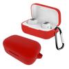 Earphone Case Dust-proof Bluetooth-compatible Earbuds Soft Silicone Cover with Carabiner for SENNHEISER MOMENTUM True 2