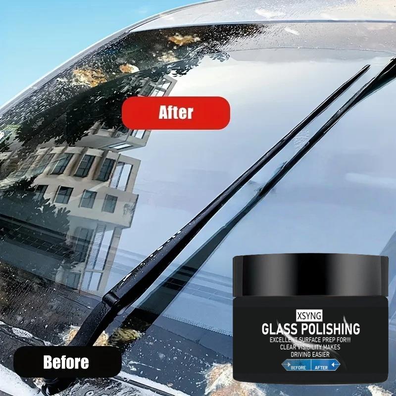 Glass Polishing Wax - Professional Car Windshield Scratch Remover, Mirror Clarity Restoration Agent