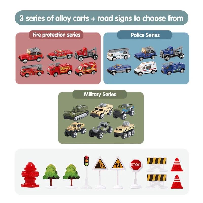 Toy Large Transport Cargo Airplane Inertia Passenger Plane 12/6stk Car Model Model Toy Simulation Light Music Toys for Boy Gift