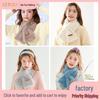 2024 Faux Fox Fur Shawl Scarf - Elegant Winter Plush Neck Warmer for European and American Styles