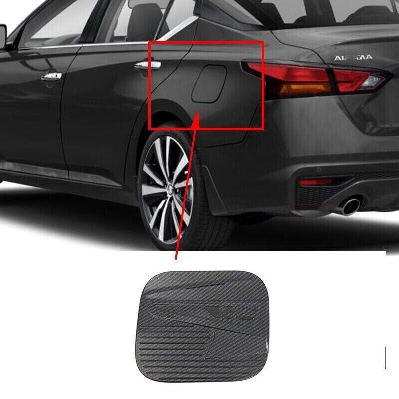 ABS Carbon Fiber Fuel Filler tank Gas Cap Trim For Nissan Altima Teana 19-