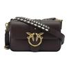 Classic Swallow Logo Adjustable Strap Elegant Commuter Flap Design Leather Shoulder Bag Women Shoulder Bag Chocolate 105824-A0QO-LA7Q