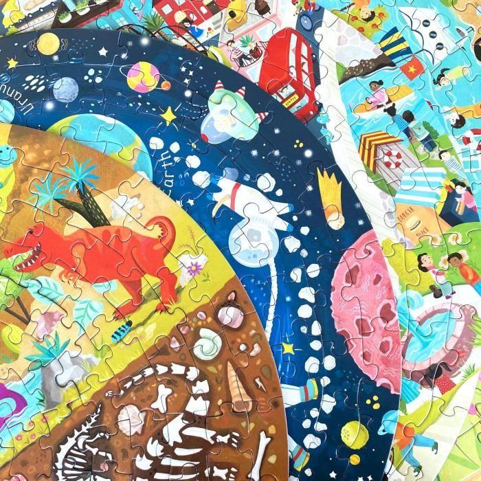 Puzzle rond Saisons - boppi - 150 pièces - Carton 100% recyclé - Diamètre 58cm