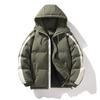 Trendy and fashionable couple cotton-padded clothes for men and women, loose trendy brand warm and thickened hooded cotton-padded jackets for men