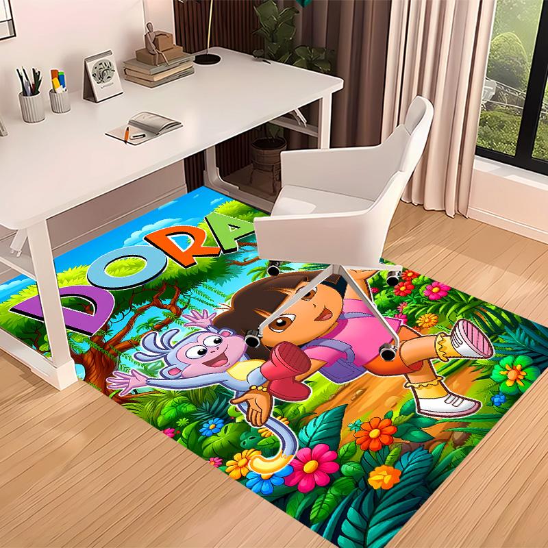 D-Doras The Explorer Printed Absorbent Washable Carpet, Non-Slip Bathroom Mats, Kitchen Rugs, Yoga Mat,Living Room Entrance, Camping Picnic Rugs