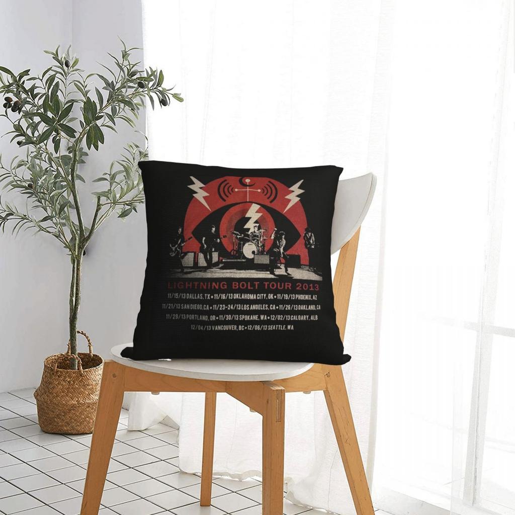 Pearls Jam Band 2024 World Tour Rock Concert Square Pillowcase Pillow Cover Cushion Throw Pillow for Home Sofa Living Room