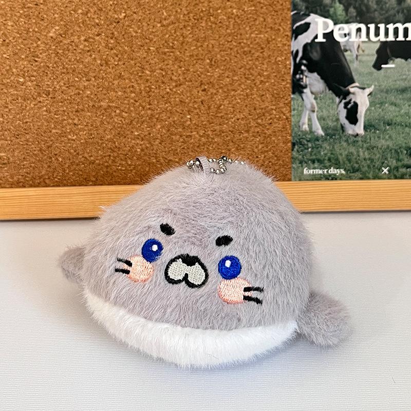1Pcs Soft Simulation Animal Whale Small Pendant Turtle Ocean Animal Plush Keychain Starfish Pp Cotton Plush Toy Home Decoration
