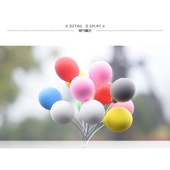 Colorful Balloons Car Decorations Cute Mini Cartoon Car Creative Ornaments Car Accessories for Girls Dashboard