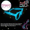 Fluorescent Glasses Frame for Nightclub Light Up Party Glasses Unisex Frame for Halloween Dance Show Props Party Eyewear