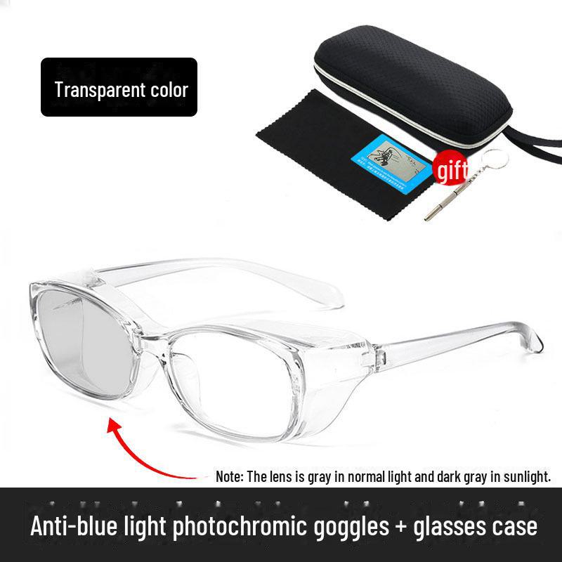 Anti-Blue Light & Anti-Radiation Surgery Glasses for Dry Eye & Myopia with Double Eyelid Support