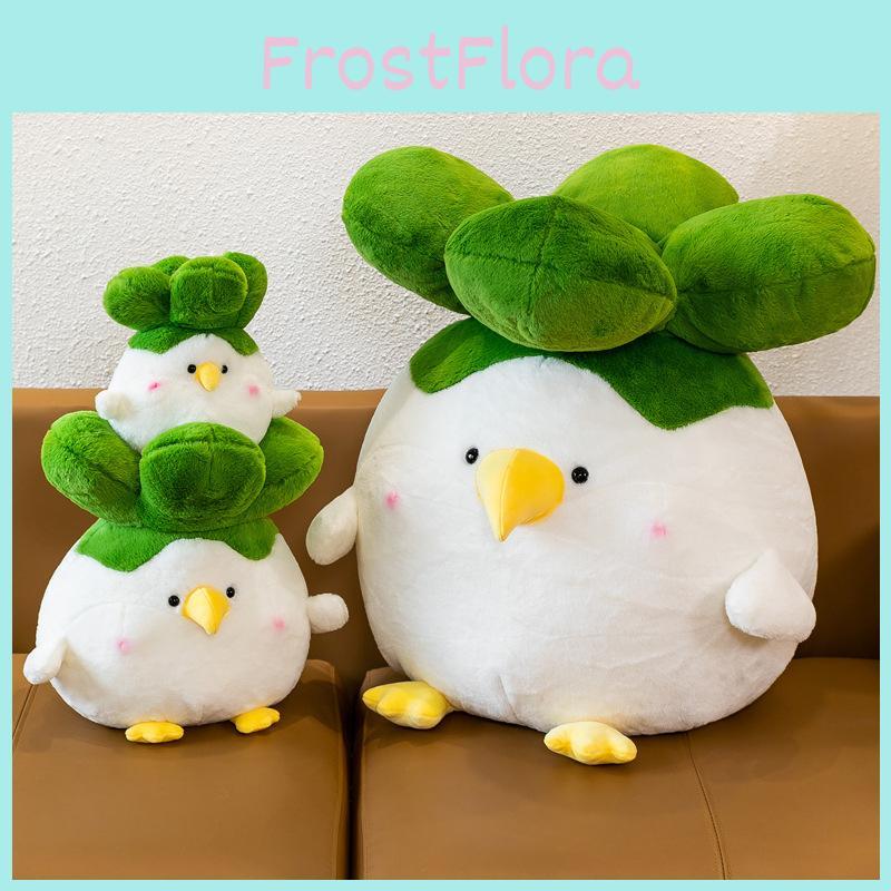 Adorable White Chicken Plush Toy Soft Pp Cotton Stuffed Animal Cartoon Pillow