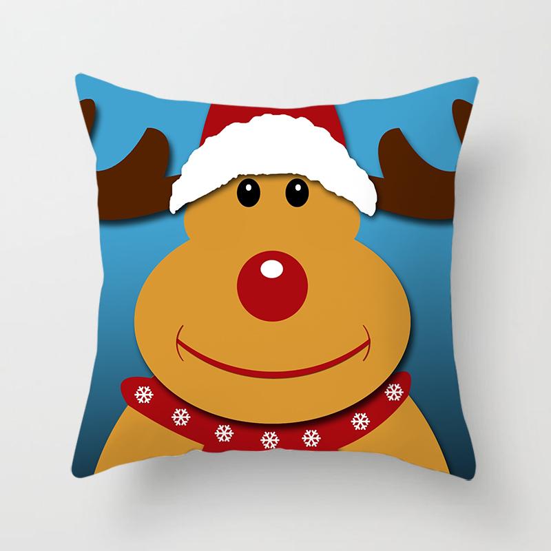 Christmas Throw Pillow Set Santa Claus Sofa Gift Home Decor Pillowcase Christmas Gift Pillowcase