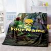 Biene Maja Personalized Text Blanket Cozy Personalized Blanket Durable Comfort Perfect for Office Bedding Bed Sofa Four Seasons Universal