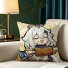 G-Genshin Impact P-Paimon Pillow Case Square Double-Sided Sofa Cushion Cover Bedroom Bedside Pillow