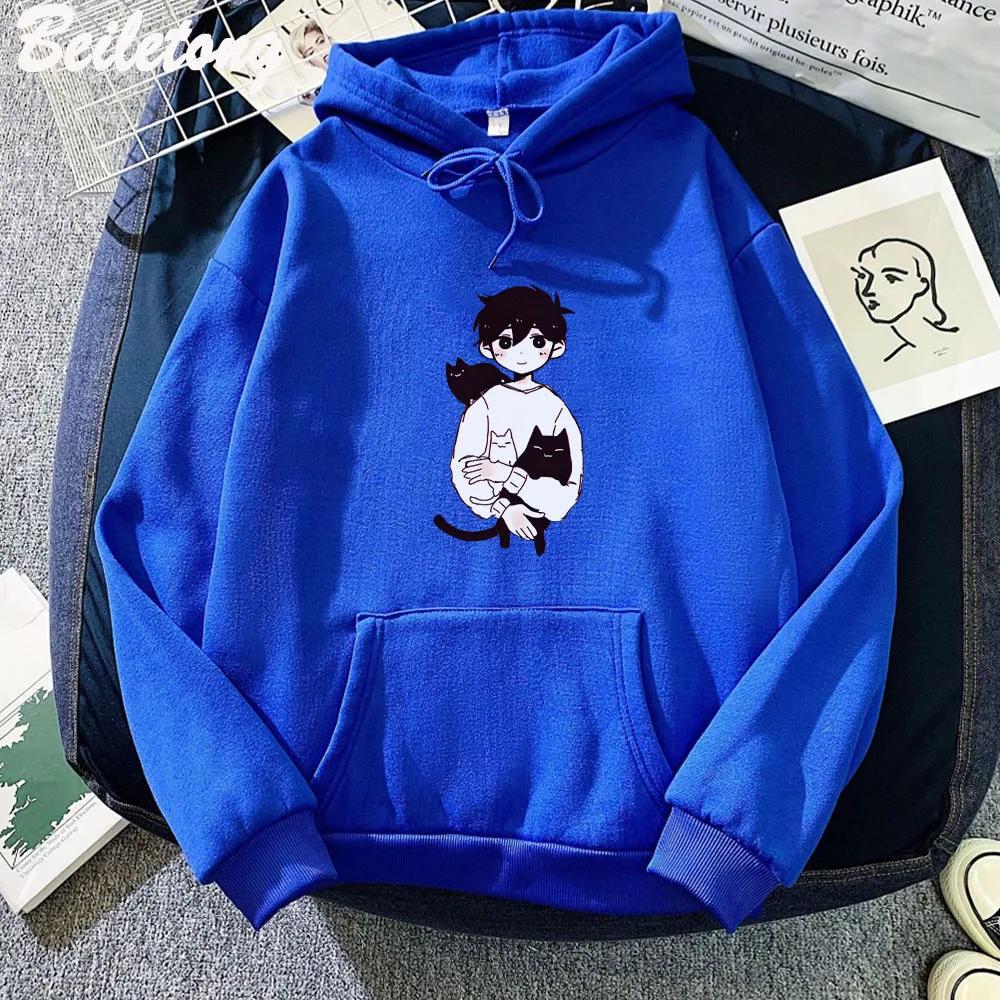 OMORI Sunny and Mewo Hoodies Kawaii Woman Pullovers Hoodie Merch  Winter Long Slevee Sweatshirt Pullover Tracksuit Cloth