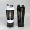 500ml Protein Powder Shaker Bottle Sports Water Cup Portable High Capacity Drinking Container with Powder Case Plastic Blender