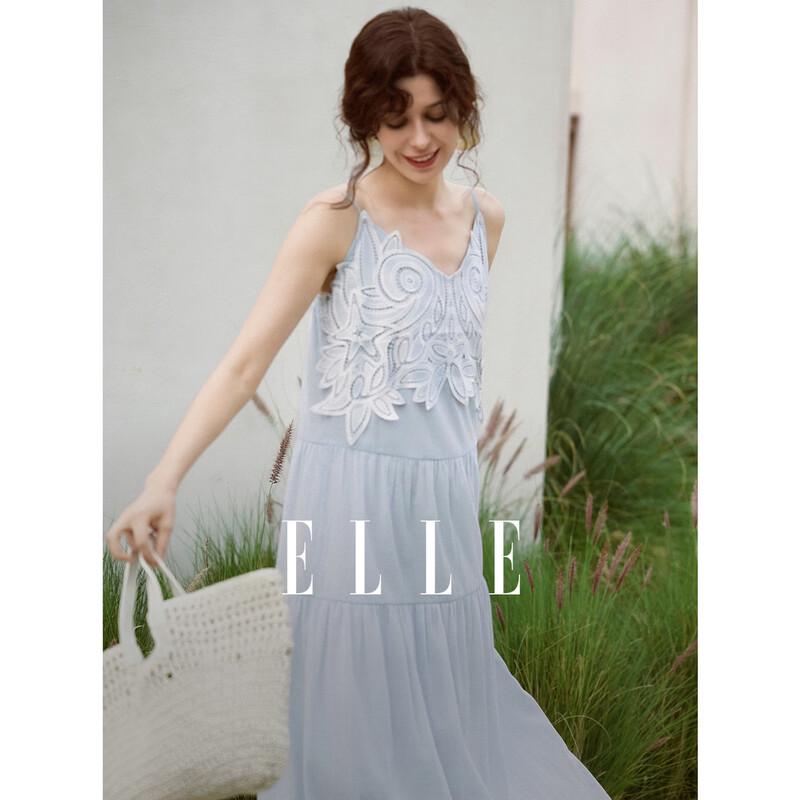 ELLE Women s Lace A-Line Cami Dress XL