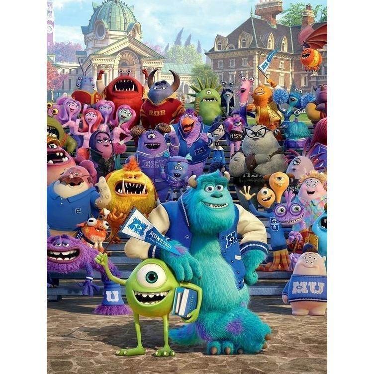 Monsters Inc Diamond Embroidery Cartoon Round Diamond Painting New Mosaic Puzzle Rhinestones Home Wall Decor