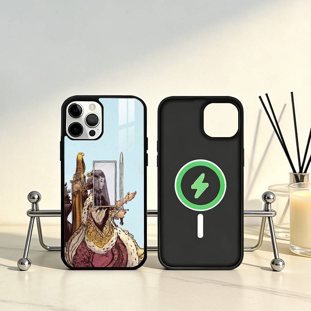 Egypt Mysterious Tarot Phone Case For iPhone17,16,15,14,13,12,11 Plus,Pro Max Magnetic For Magsafe Wireless Charging