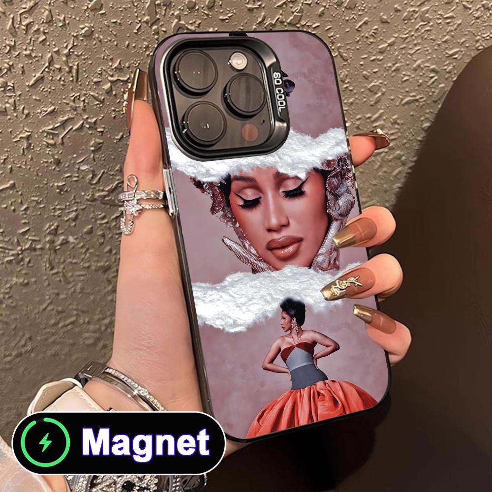 

Cardi B Translucent MagSafe Mobile Phone Case for iPhone 17 16 15 14 13 12 11 Air Pro Max Plus Colorful Cover iPhone 11
