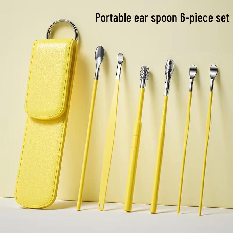 6-Piece Stainless Steel Earwax Removal Tool Set