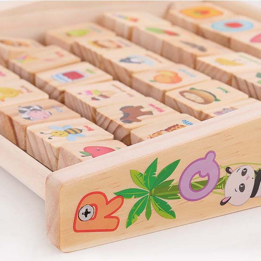 Arithmetic Letter Cognitive Toy English Alphabet Early Education Board  Teaching Aids