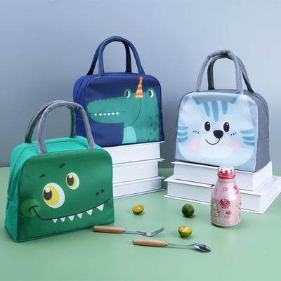 Cartoon Handheld Lunch Bag Cute Pet Lunch Bag Fresh-Keeping Ice Bag Thickened Aluminum Foil Insulated Bag Lunch Insulated Bag
