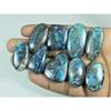 290Cts. Natural Shattuckite Mix Shape Cabochon Loose Gemstone 09 Pcs Lot C-3916