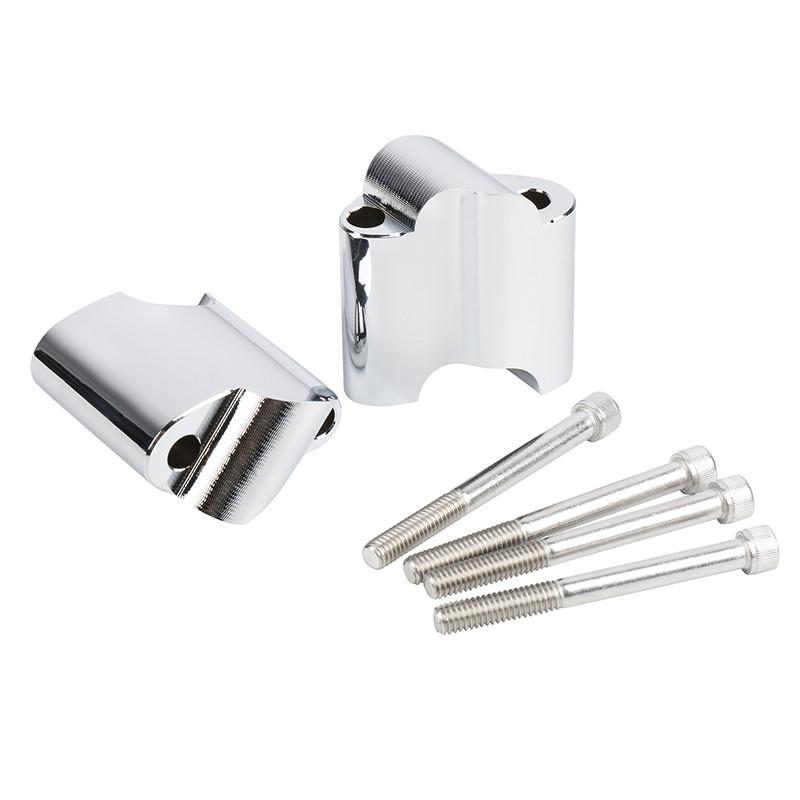 Motorcycle 2'' Rise Handle Bar Risers For Harley XL 1200X Forty-Eight 2010-2018 Handlebar Riser Mount Adapter