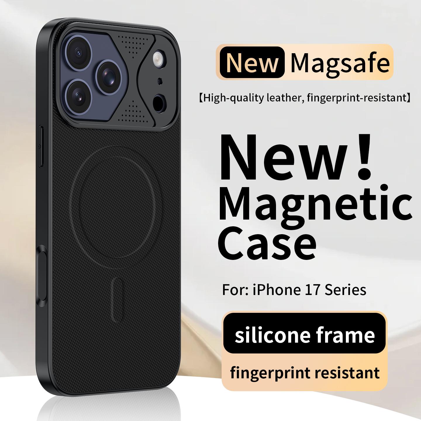 

Luxury Hard Armor Magnetic ForMagsafe Case ForiPhone 17 Air 16 15 14 13 11 Pro Max Wireless Charging Military Shockproof Cover iPhone17
