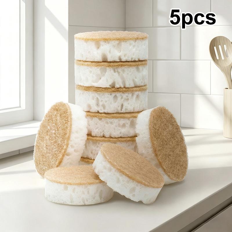 

5/10/12Pcs Kitchen Dishwashing Sponge, Powerful Stain Removal, Extra-Large And Thick Double-Sided Sponge A
