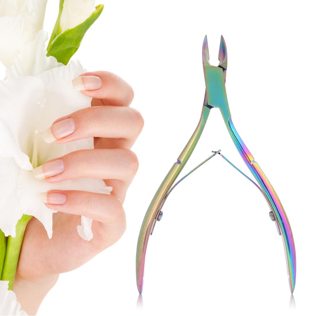 Stainless Steel Cuticle Nipper Coloful Nail&Toenail Dead Skin Cutter Nail Art Pedicure Tool