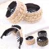 Women Girl Fashion Chain Fabrics Hair Clip Hair Barrette Ponytail Holder Buckle