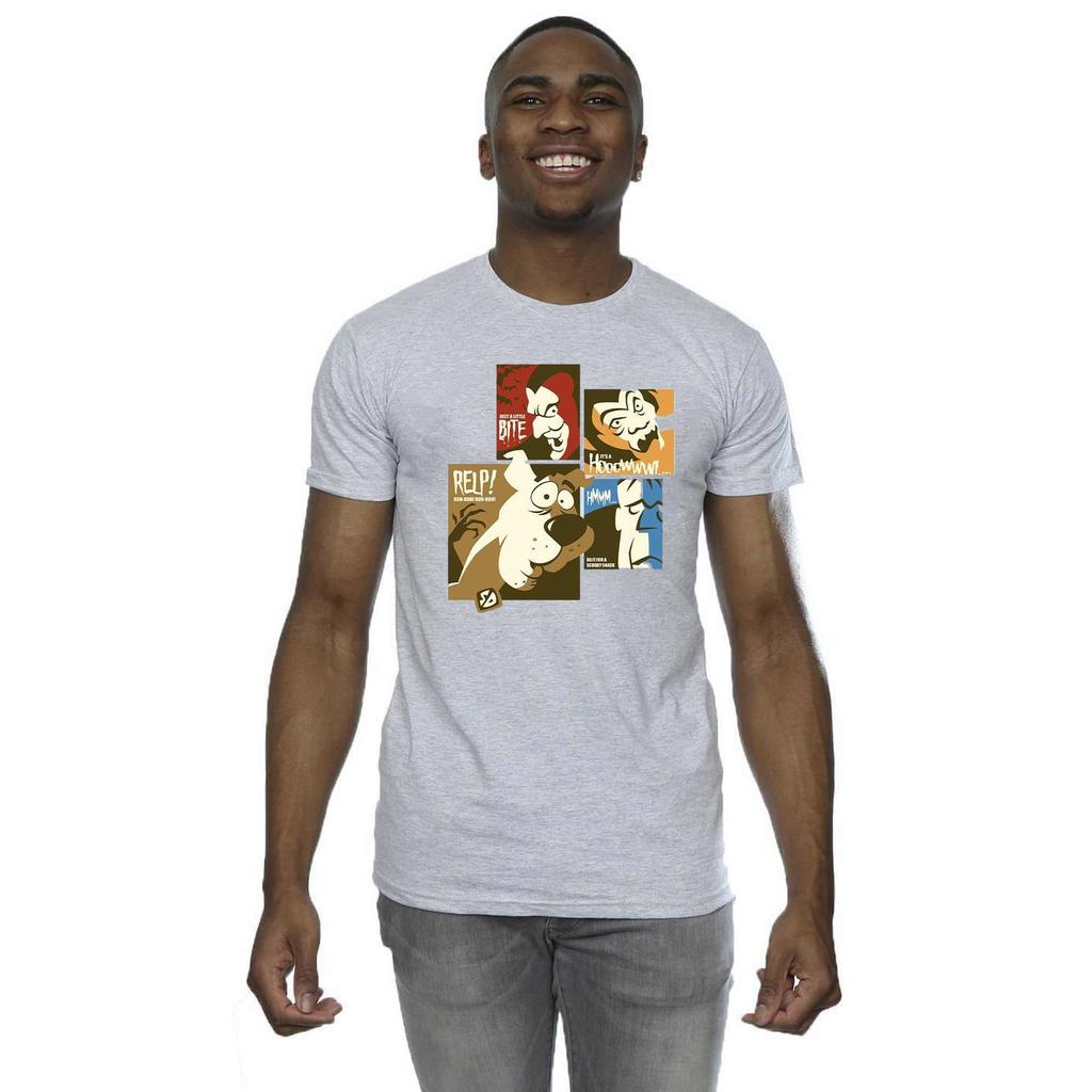 Scooby Doo Mens Squares Faces T-Shirt