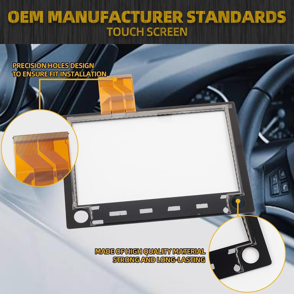 Dasbecan 8" Touch Screen with 2 knobs Compatible with 19-21 Mitsubishi Outlander Sport Mitsubishi ASX Replaces 8740A040 8740A130 8740A076 Glass
