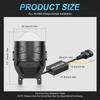 MAXGTRS 3.0 Inch Bi LED Projector Lens Fog Lights 6000K Lens Universal H8 Driving Light Lenses Spotlights