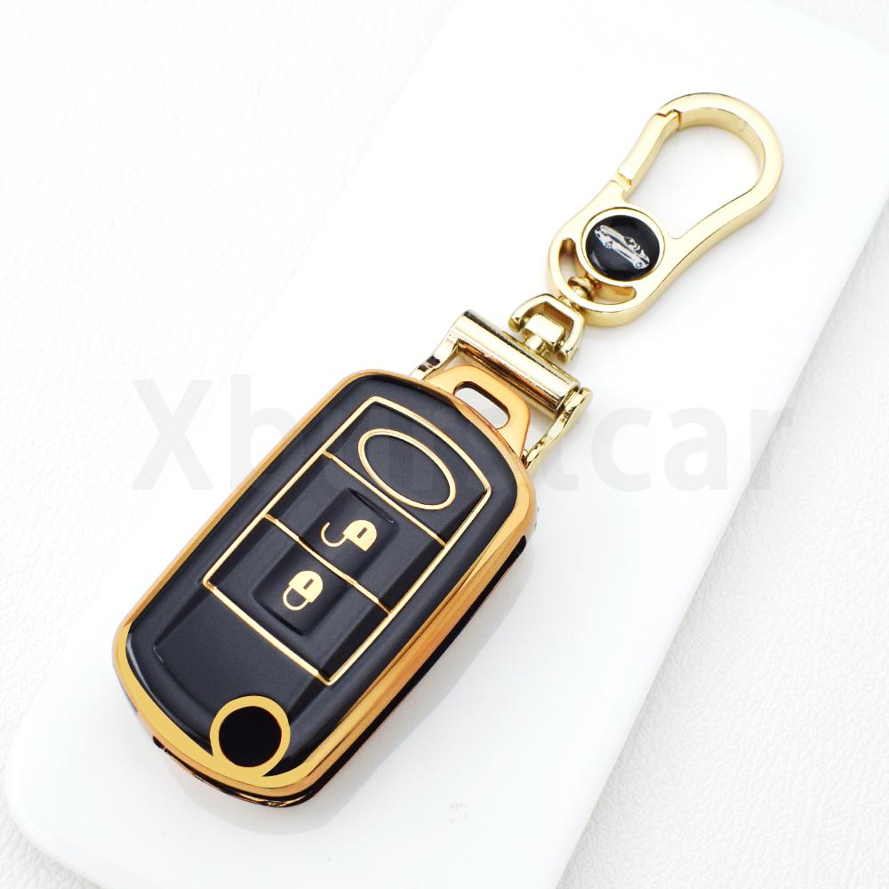 3 Buttons Tpu Car Flip Key Case Cover For Land Rover Range Rover Sport Lr3 Discovery 3 Auto Shell Fob Bag Keyless Accessories