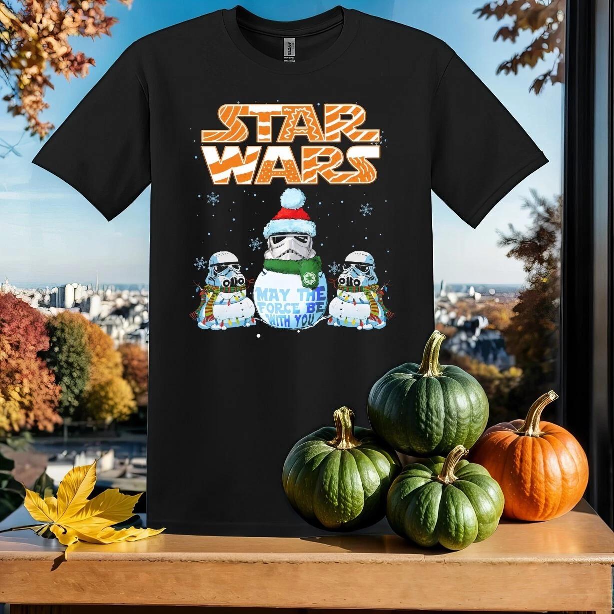 Star Wars Christmas Gingerbread T-shirt T shirt Men Women Unisex Tshirt SY735 XXL