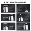 6 IN 1 Multi Grooming Kit For Men Rechargeable Beard Shaver Cordless Trimmer Hairs Cutting Clippers Body Ear Nose Hair Groomer