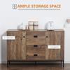 Modern Mango Wood-Effect Sideboard