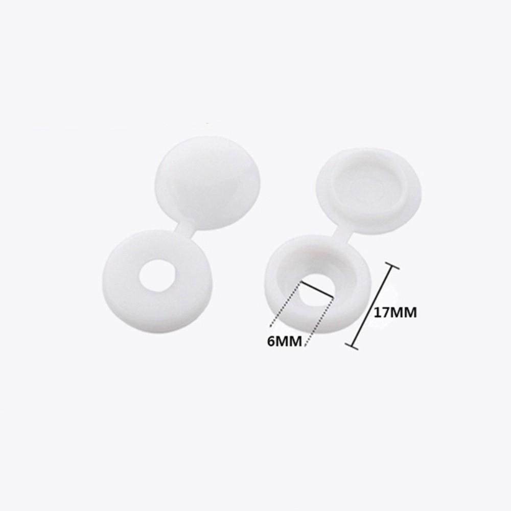 100PCS DIY Screw Protective Covers Universal Fit Fold Snap Cap Fixing Caps Furniture Hardware