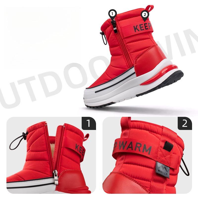 

Winter Thick Anti Slip Snow Boots Men s Cotton Shoes with Plush Insulation Women s Anti Slip and Anti Snow Short Boots 42
