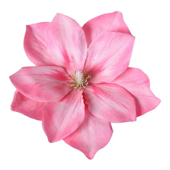 2 Pcs Artificial Lotus Flower Head Small Realistic Clematis Flowers for DIY Wedding