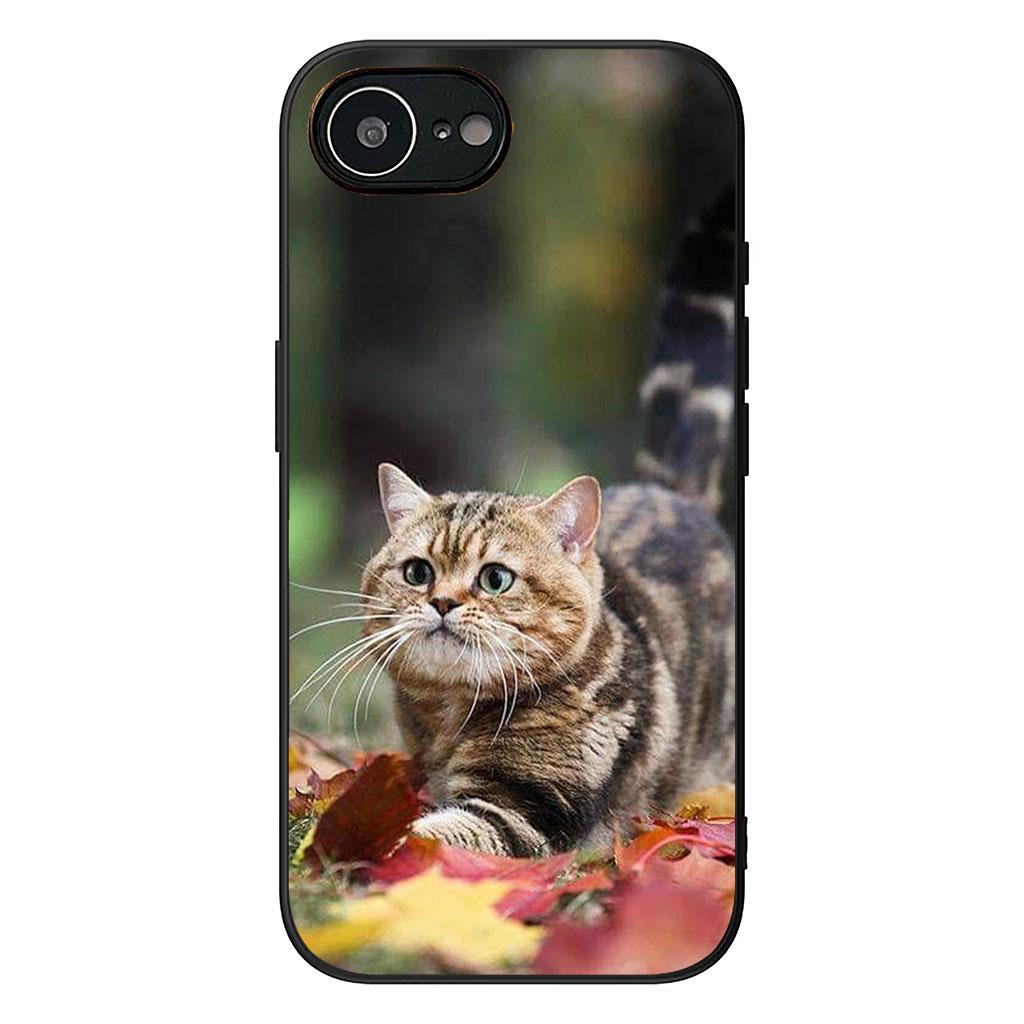 Blue Cat Green Eyes Meow Phone Cover for Samsung Galaxy A36 A17 A26 A07 A35 A54 A53 A13 A33 A34 S8 S9 S20 S21 FE S10 Plus Case