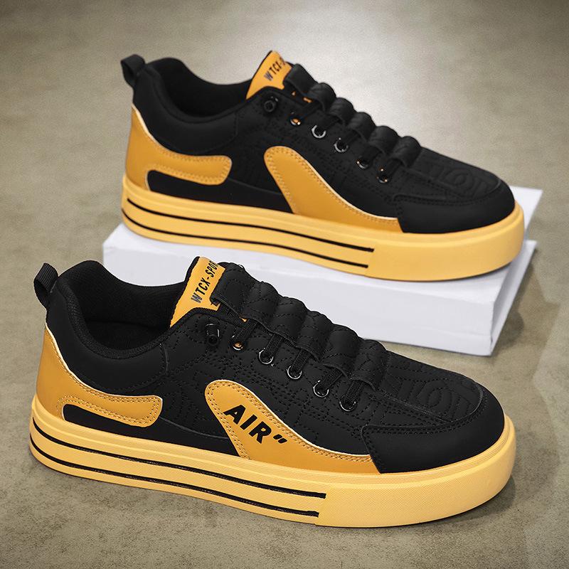 Frühling neue Leder wasserdichte und rutschfeste lässige Board-Schuhe bequeme Sportschuhe