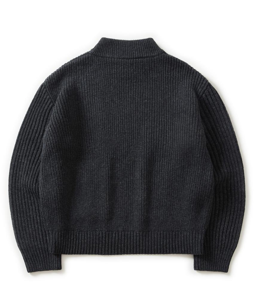 ESFAI Plgw Mock Neck Knit (Charcoal)
