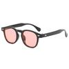 Vintage Oval Klassisch 4 Kleine Dellen Stilvolle Sonnenbrille für Herren Damen Unisex Dekorativ Retro