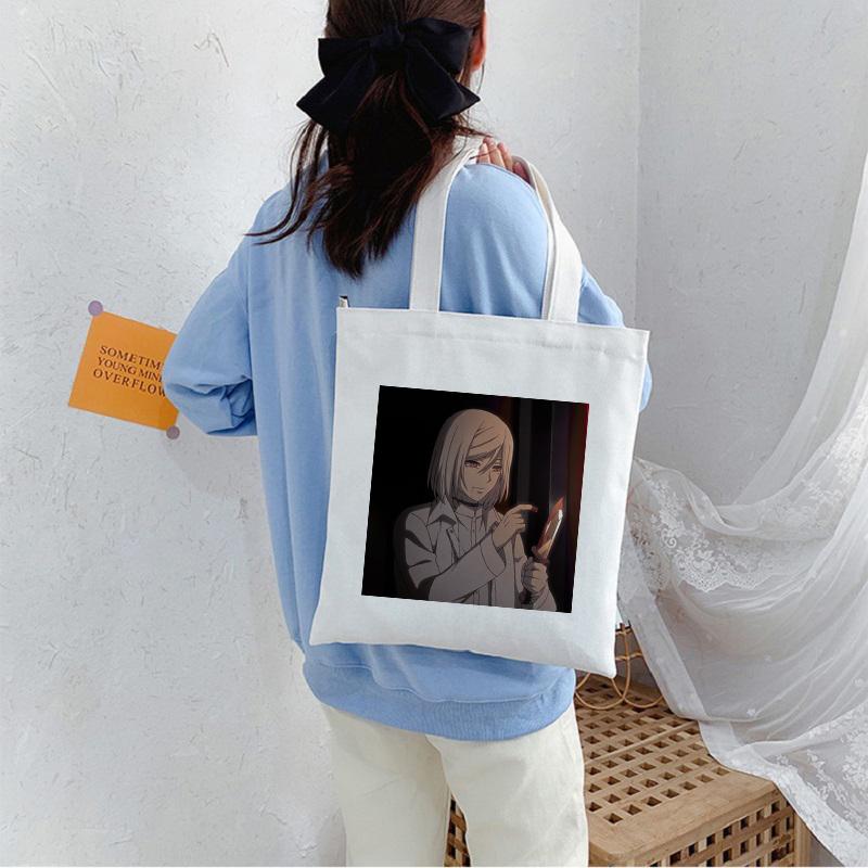 Akudama Drive Killer Japanische Anime-Leinentasche, Shopper, große Kapazität, modische Damentasche, Vintage-Handtaschen, klassische Umhängetasche